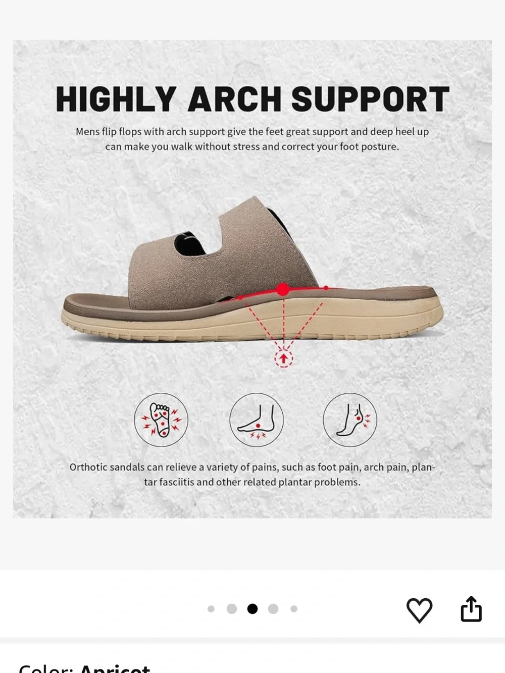 Men's Double-Buckle Slide Sandals - Taupe